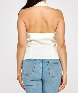 Dee Flower Halter Top