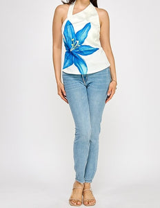 Dee Flower Halter Top