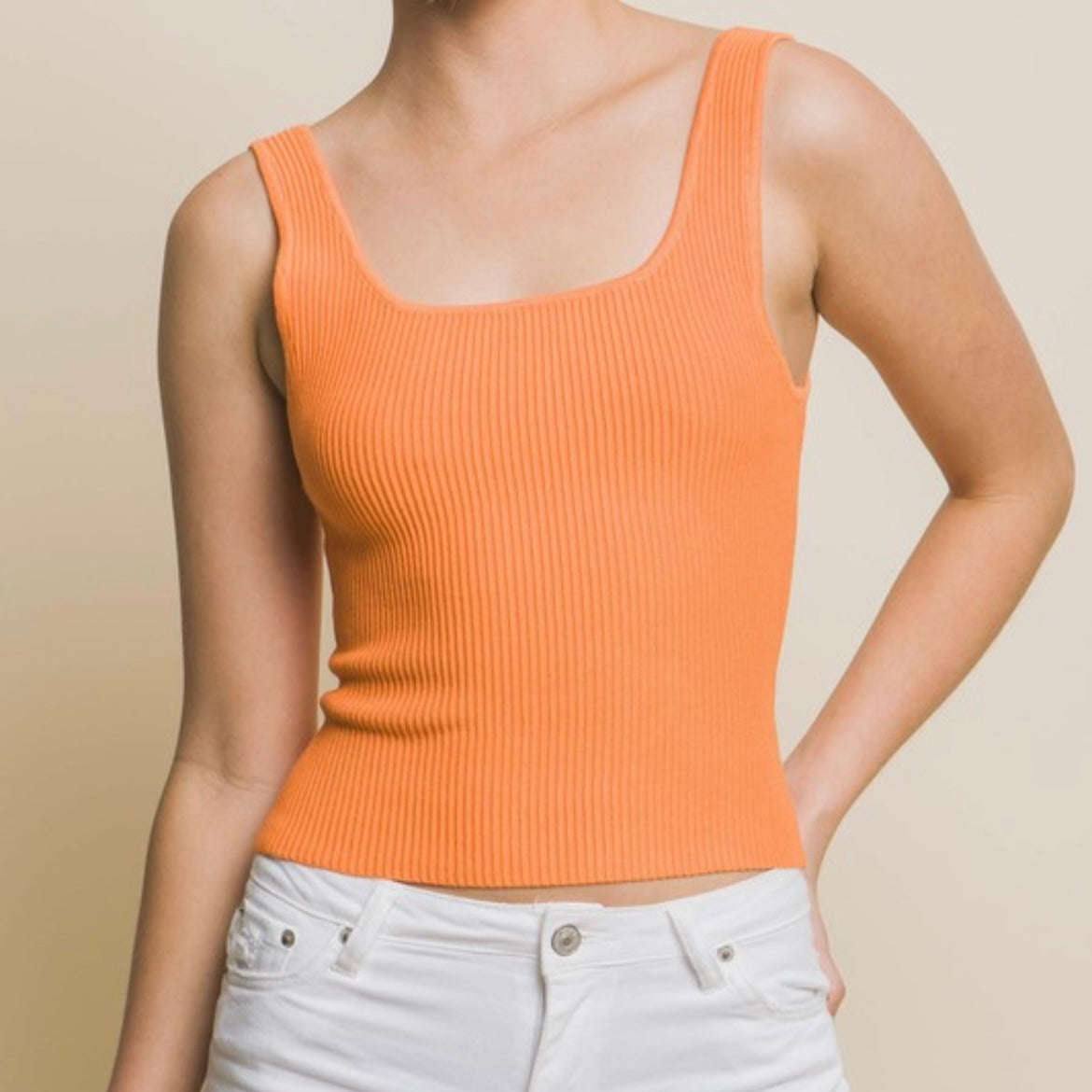La Básica Square Neck Top (Multiple Colors Available)