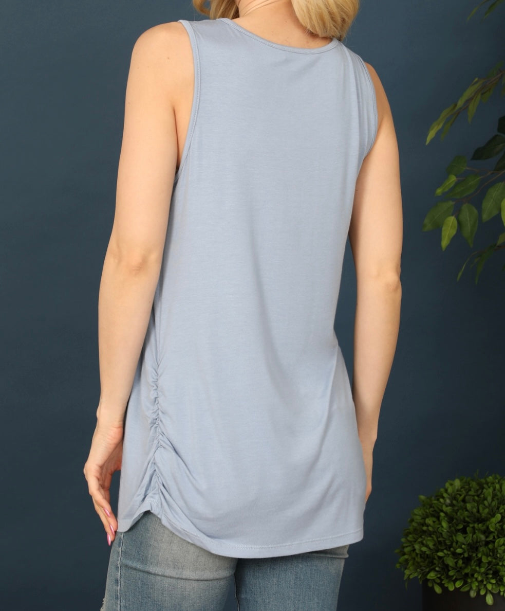 La Básica Side Ruched Top (Multiple Colors Available)