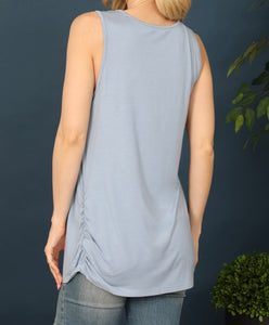 La Básica Side Ruched Top (Multiple Colors Available)