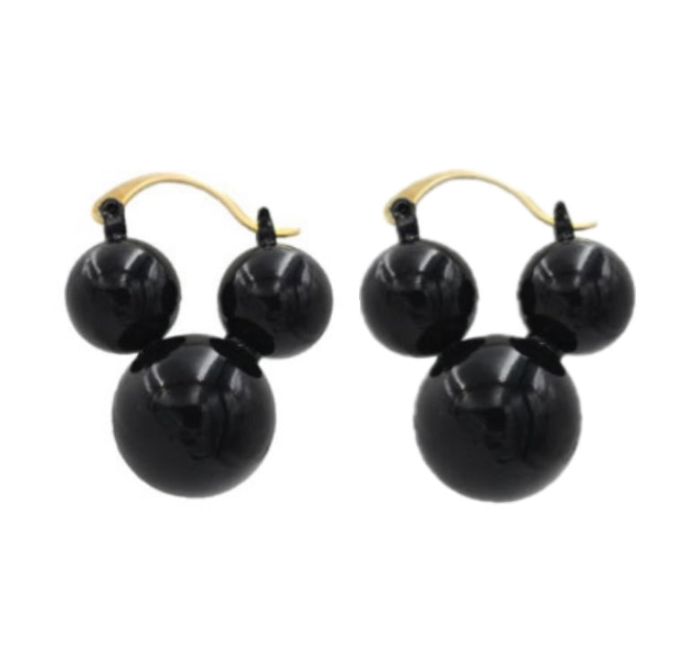 Mouse Huggie Earrings