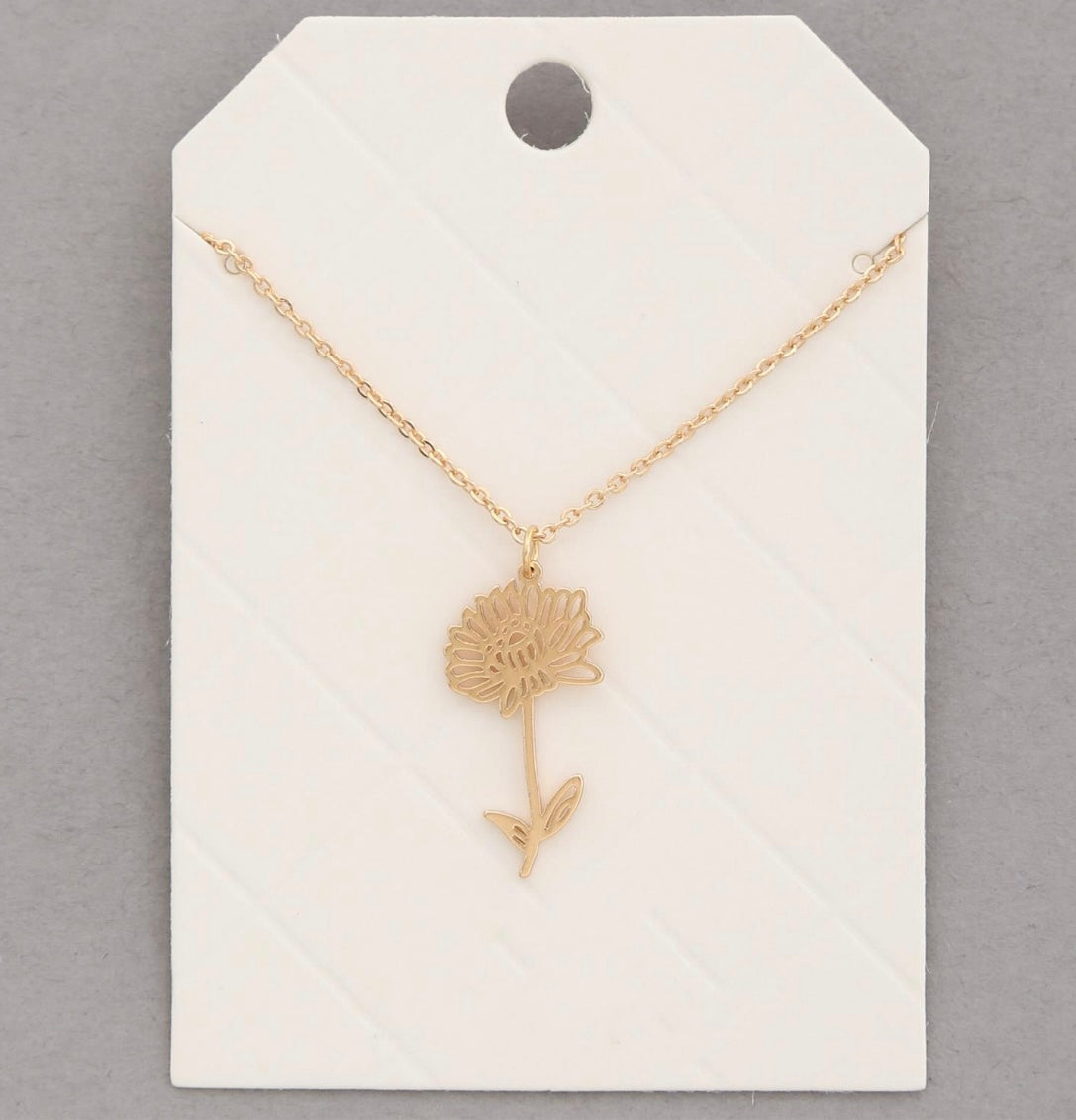 La Flor Pendant Necklace