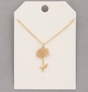 La Flor Pendant Necklace