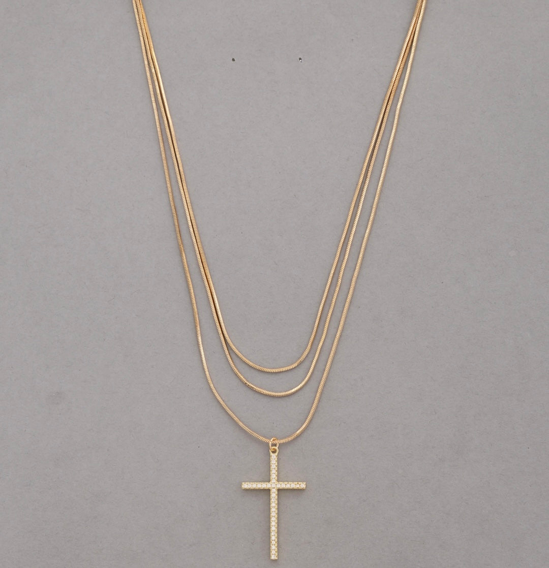 La Cruz Layered Necklace