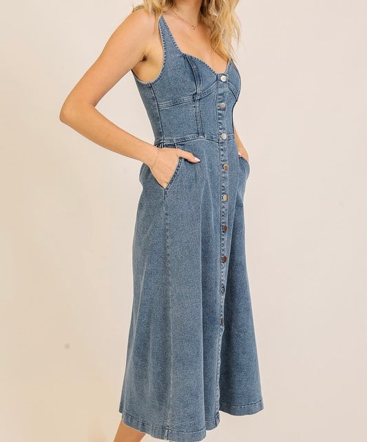 Derrick Denim Dress - Size L