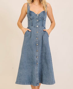 Derrick Denim Dress - Size L