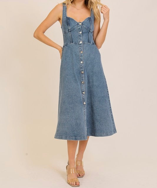 Derrick Denim Dress - Size L