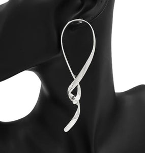 Twisted Statement Metal Earrings