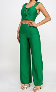 Jay Orange Pants Set