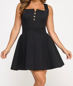 Zully A-Line Little Black Dress