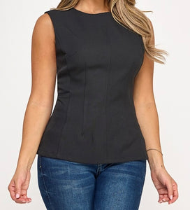 Elvia Fitted Tunic Top
