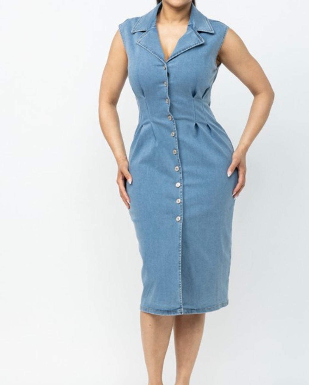 Jay Denim Midi Dress