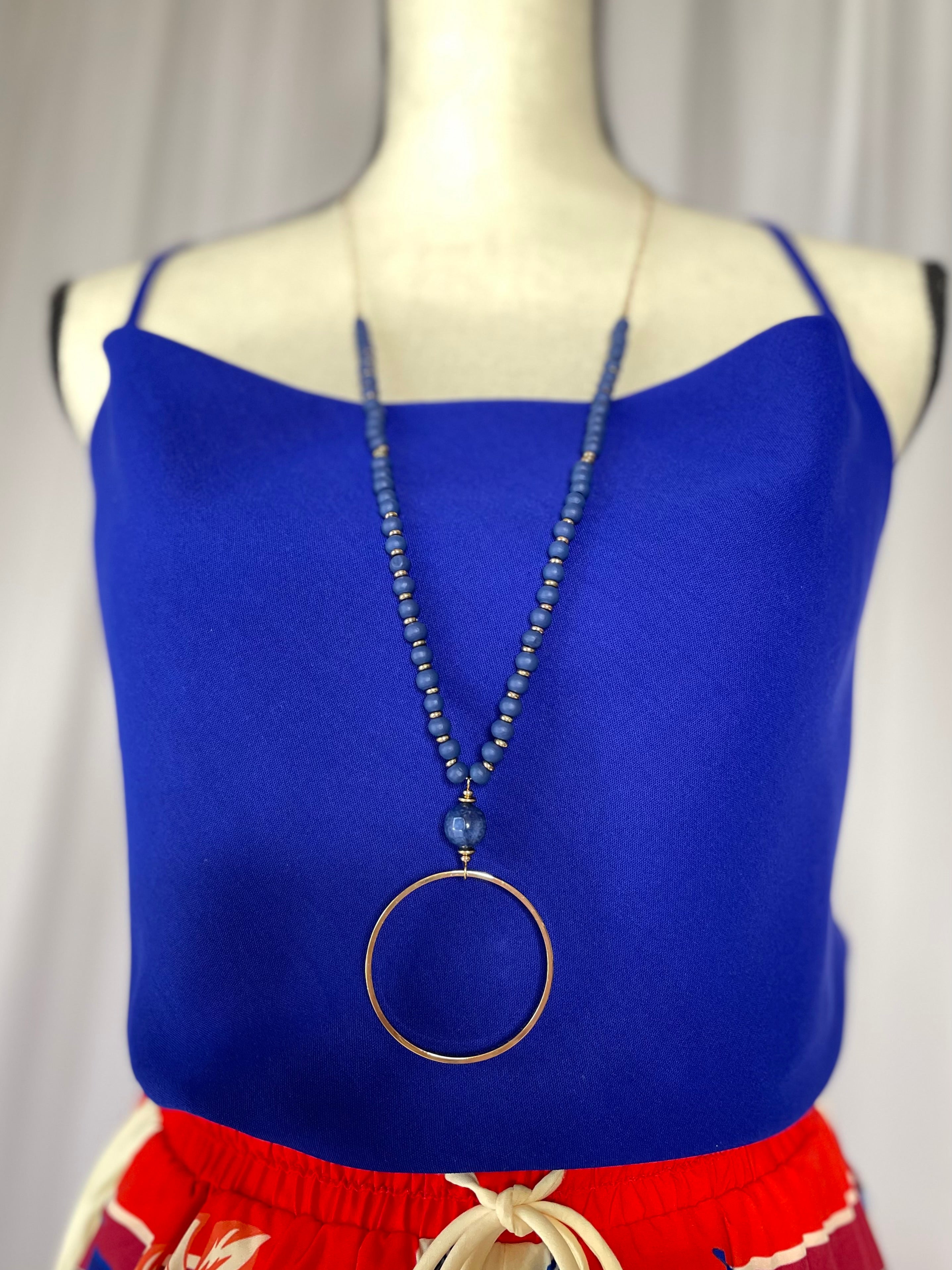 Blue Long Necklace