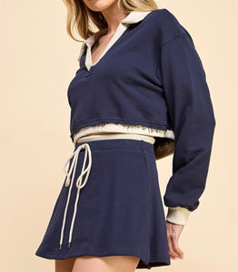 Zully Sweatshirt & Skort Set - Size M