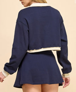 Zully Sweatshirt & Skort Set - Size M