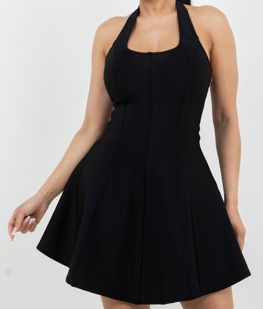 Angie Bandage Fit & Flare Mini Dress