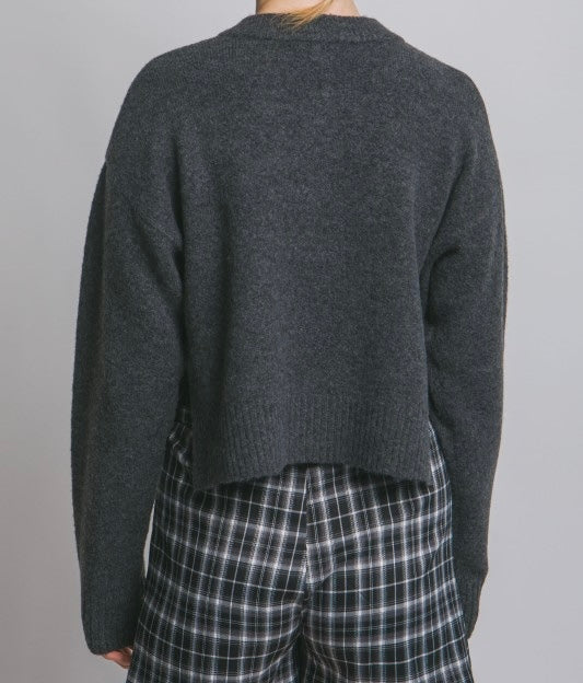 Scarly Crew Neck Cardigan