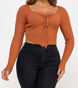 Angelica Drawstring Front Top