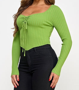 Angelica Drawstring Front Top