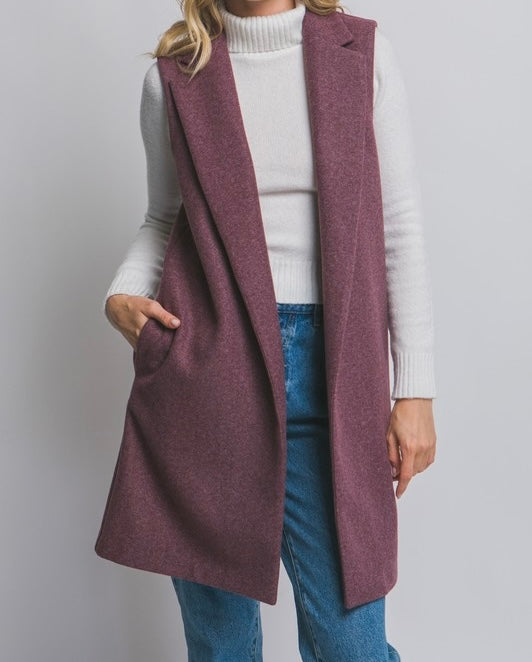 Angelica Long Line Vest