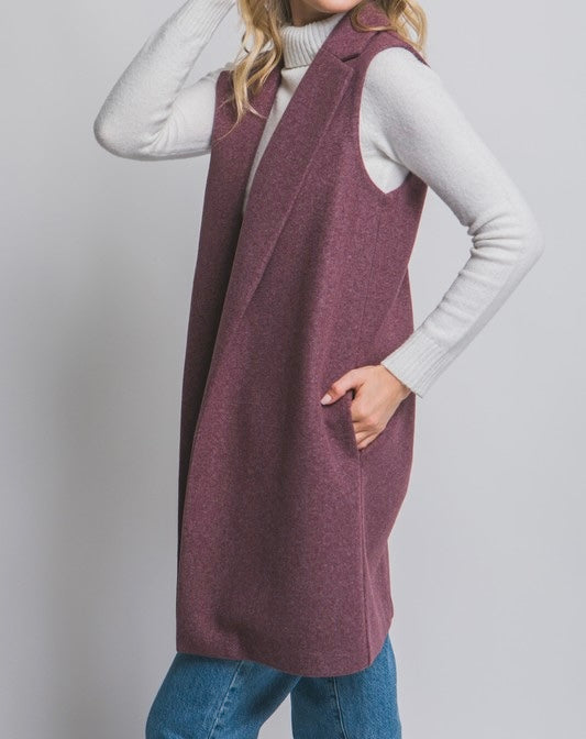 Angelica Long Line Vest