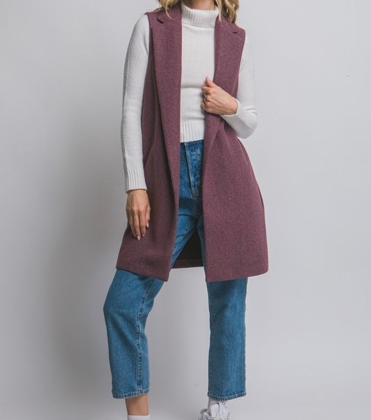 Angelica Long Line Vest