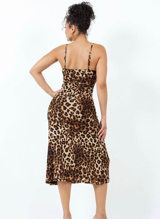 Serenity Mesh Animal Printed Dress