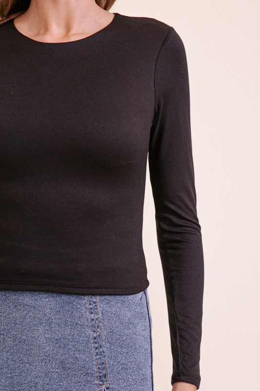 La Básica Lined Long Sleeve Top (Multiple Colors Available)