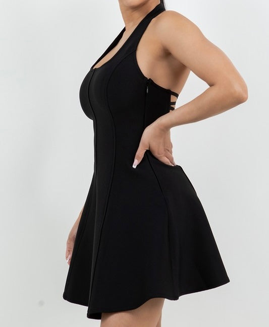 Angie Bandage Fit & Flare Mini Dress