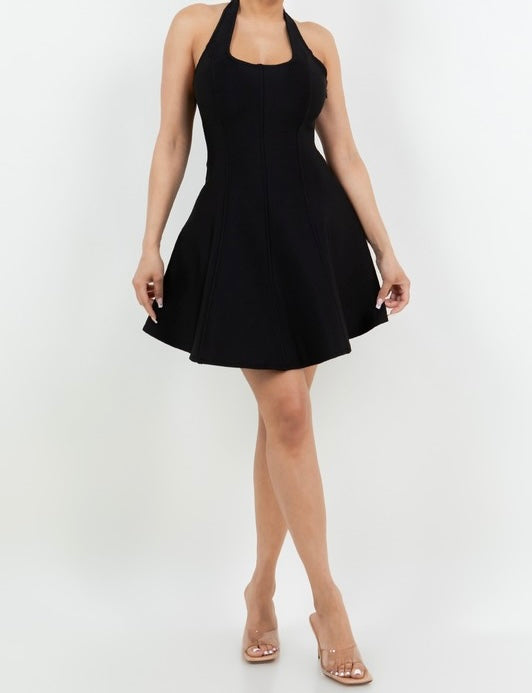 Angie Bandage Fit & Flare Mini Dress
