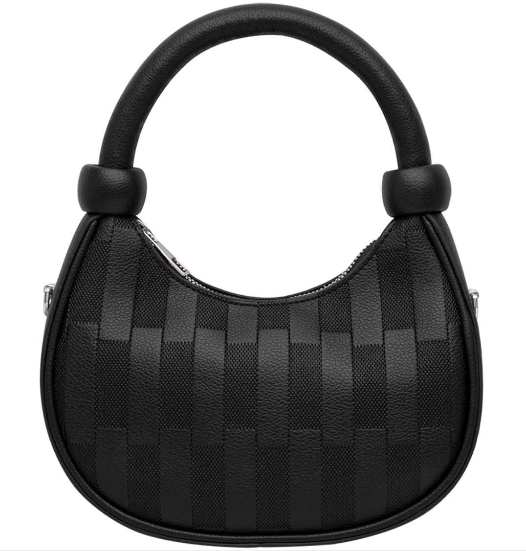 Elvia Textured Pattern Shoulder Bag (Multiple Colors Available)