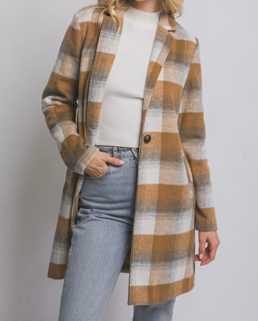 Jay Plaid Coat