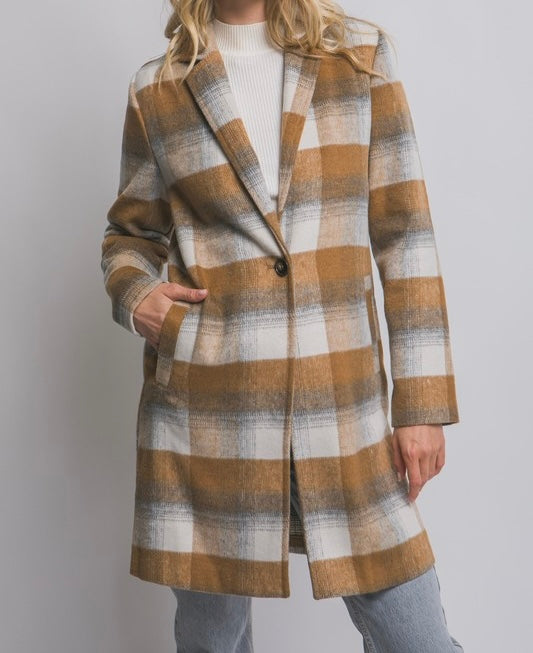 Jay Plaid Coat