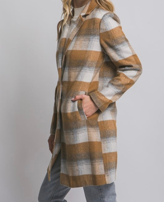 Jay Plaid Coat
