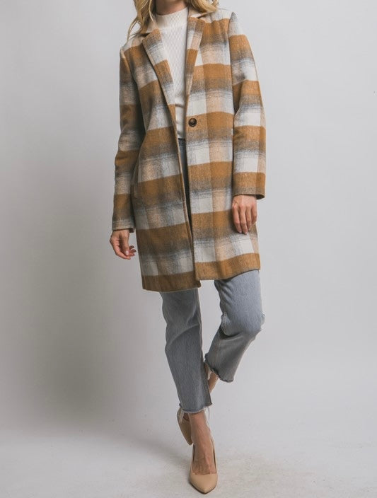 Jay Plaid Coat
