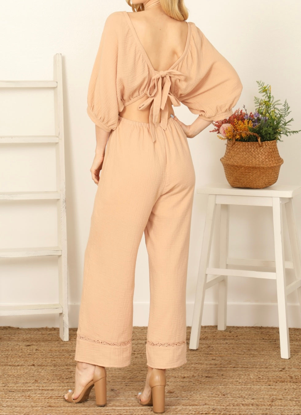 Nate Statement Back Jumpsuit