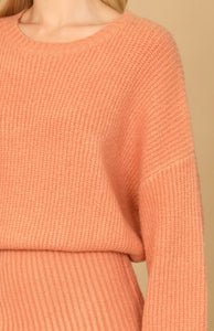 Elvia Blouson Ribbed Dress