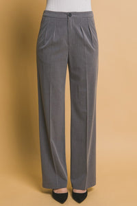 Jaden Pinstriped Straight Leg Trousers