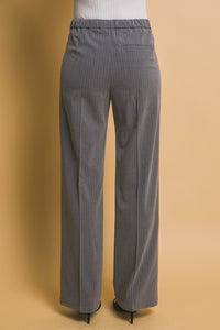 Jaden Pinstriped Straight Leg Trousers