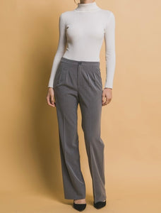 Jaden Pinstriped Straight Leg Trousers