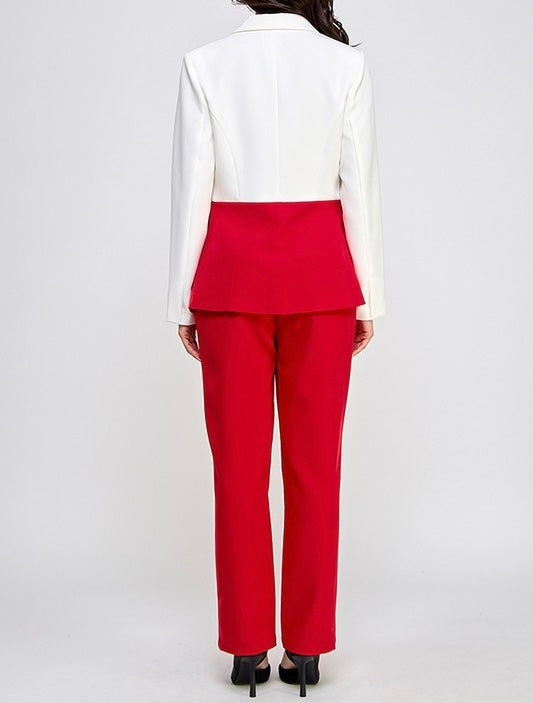 Nina Color Block Blazer