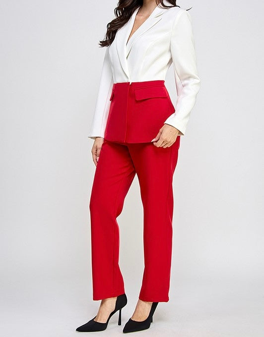Nina Color Block Blazer