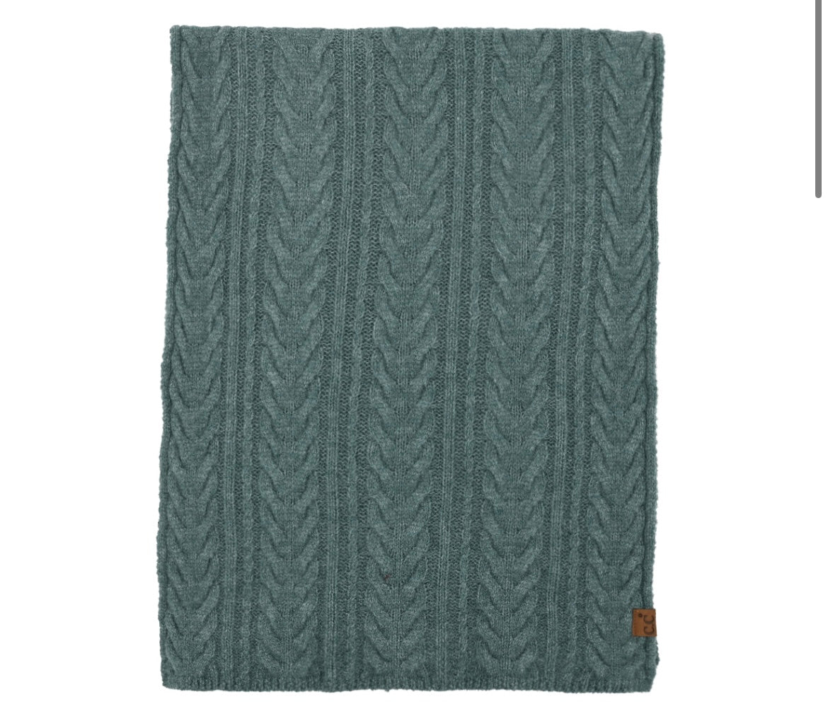 Andy Cable Knit Scarf (Multiple Colors Available)