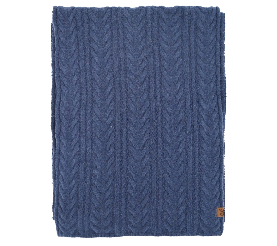 Andy Cable Knit Scarf (Multiple Colors Available)