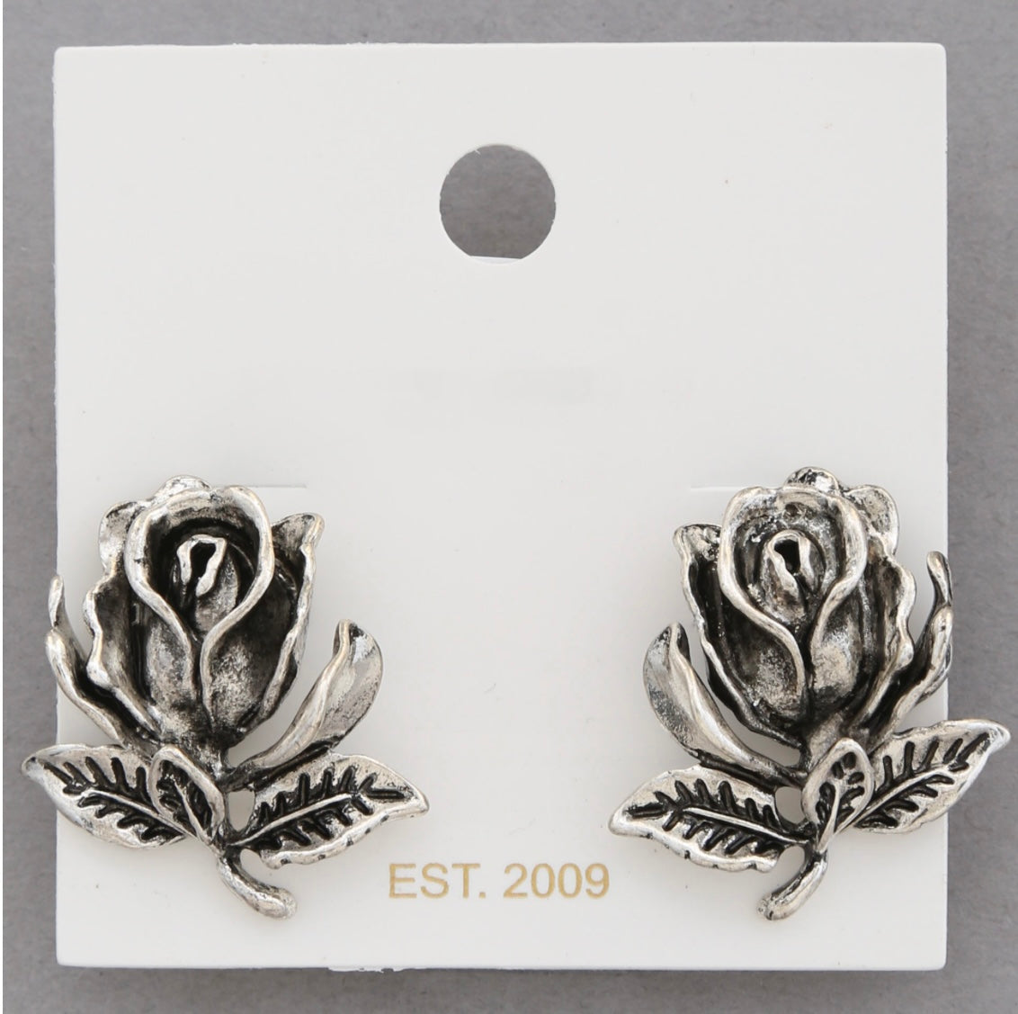 La Rosa Metal Earrings