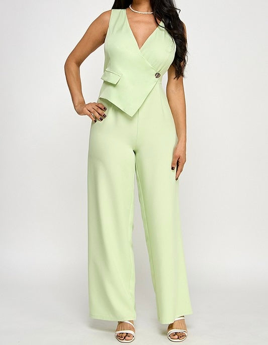Andy Asymmetrical Vest Jumpsuit