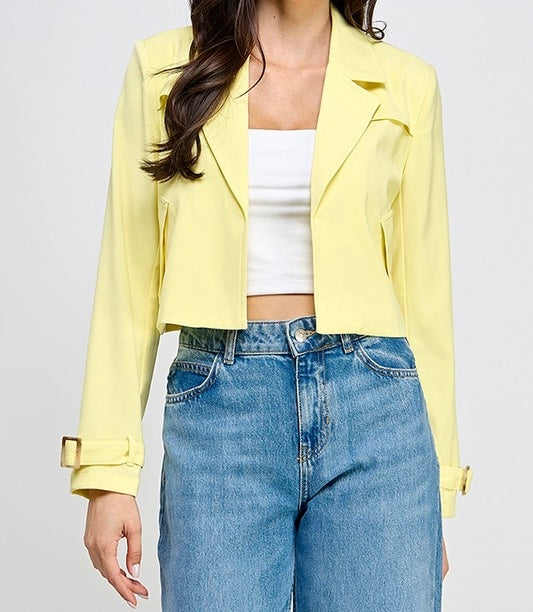 Serenity Crop Trench Jacket