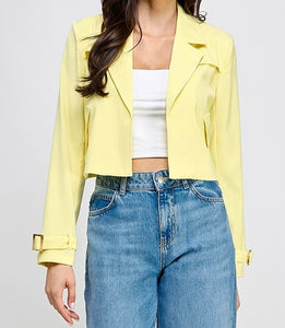 Serenity Crop Trench Jacket