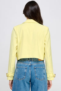 Serenity Crop Trench Jacket